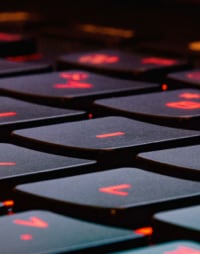 Image of red lit keyboard